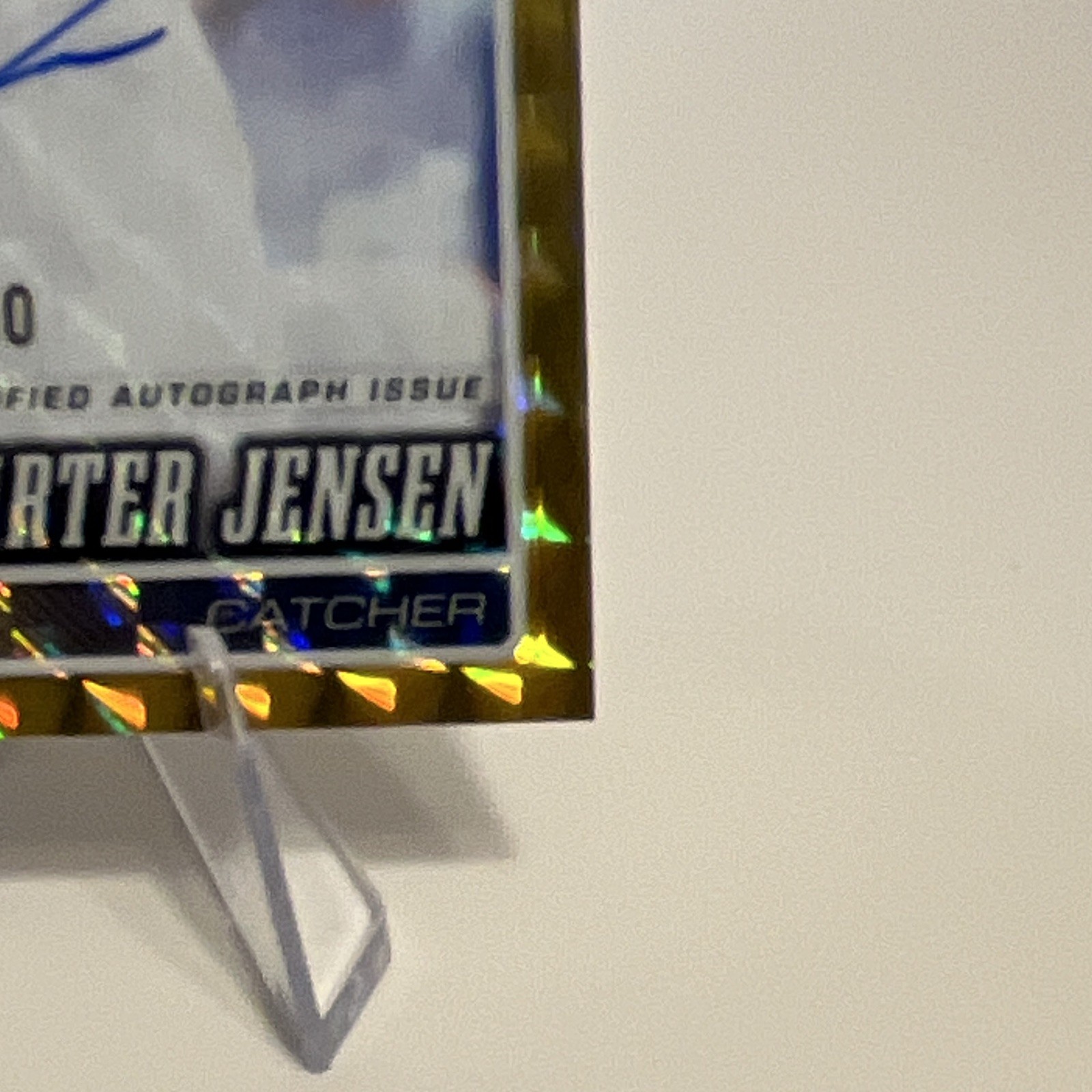Topps Chrome Carter Jensen RC Auto RA-CJ Gold Refractor 31/50 KC Royals view 5