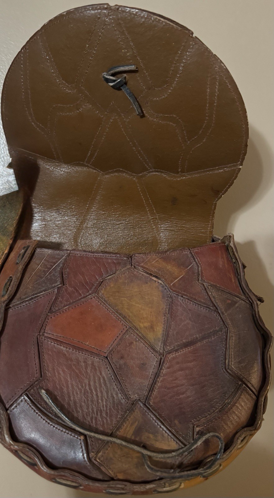 Handcrafted Patchwork Shoulder Bag Purse Genuine … - image 9