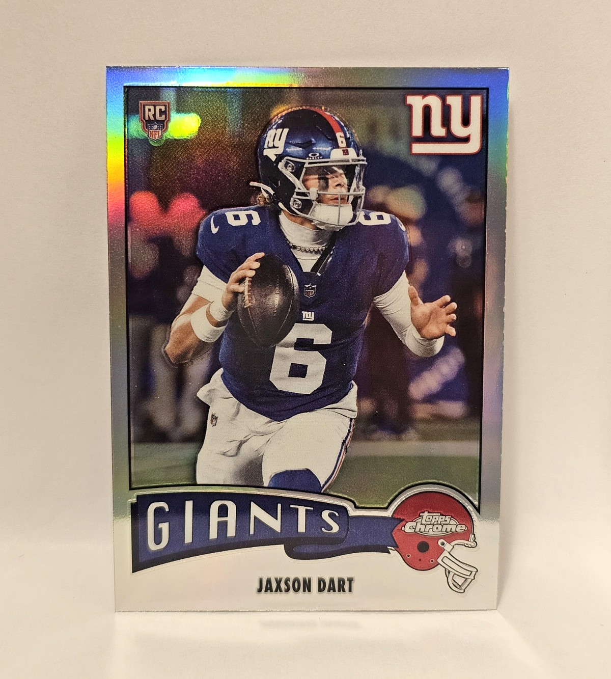 Topps Chrome Football 2025 Jaxson Dart RC Refractor #1975-25 1975 Topps