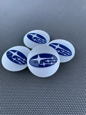 SUBARU SET OF 4 GRAY BLUE 60 mm/2.36in Wheel Center Caps - FITS MOST MODELS