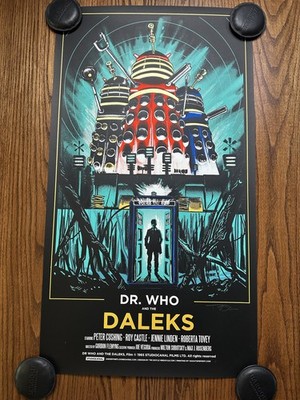Dr. Who and the Daleks Mondo 20x36 Poster Tim Doyle Limited