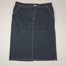 Gap Vintage Y2K Women's Denim Knee Length Skirt Size 8
