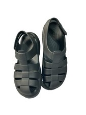 Crocs Black Platform Clog Sandals Adjustable ...