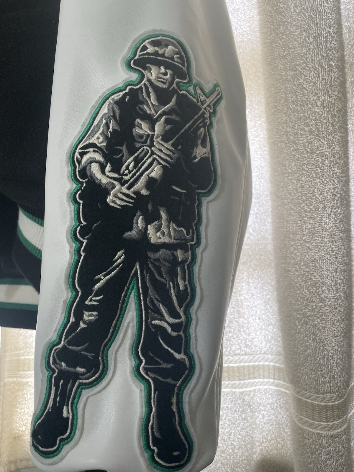 BeYouEnt “Never Left” Varsity jacket - image 3