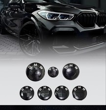 7X für B-M-W Schwarzes Emblem 82,74,45,68mm ...