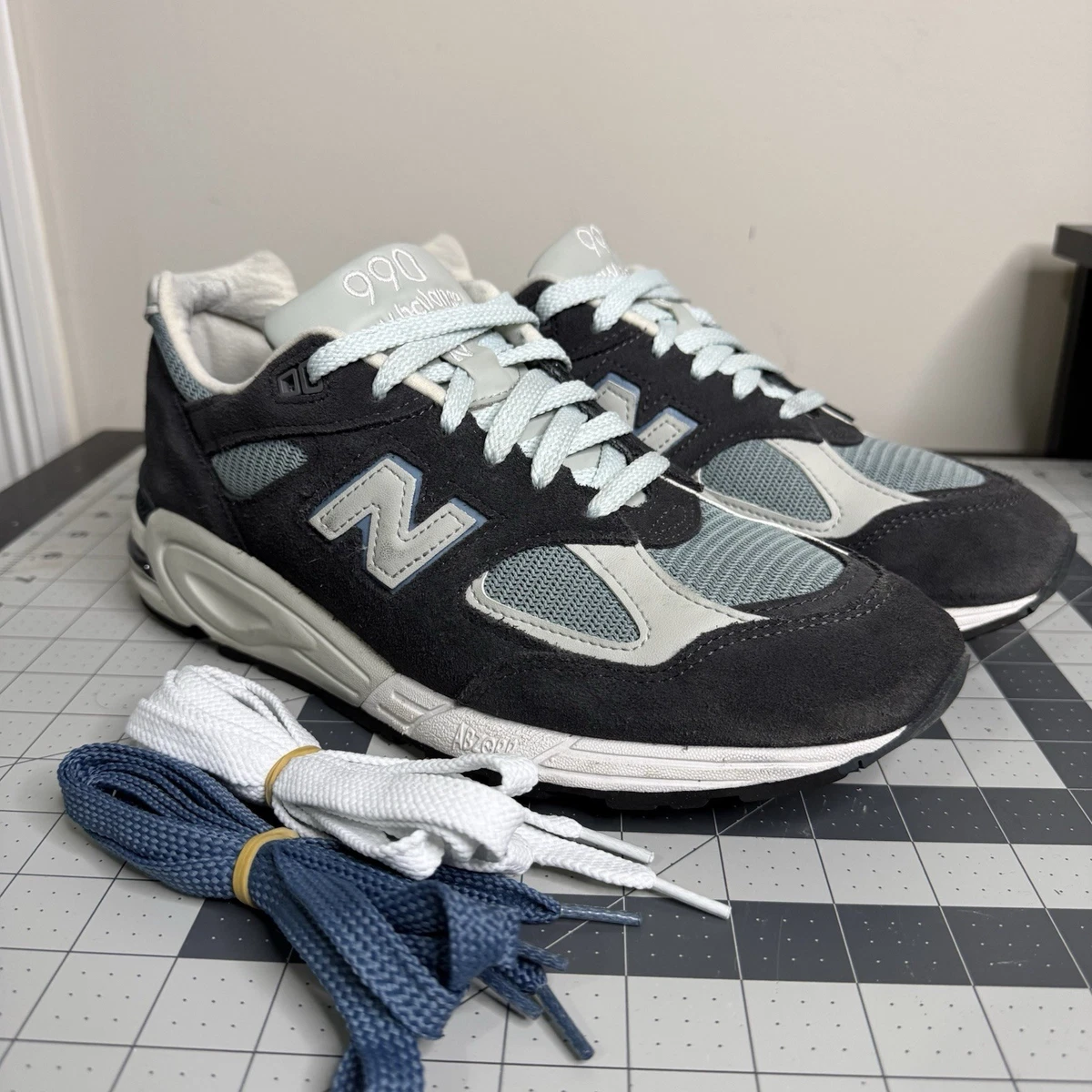 New Balance 990v2 Made in USA Steel Blue | eBay
