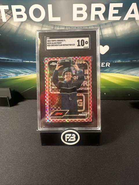 Alain Prost 2024 Topps Chrome Formula 1 Red Refractor