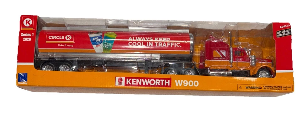 Camión cisterna Circle K Kenworth W900 2020 escala 1/43 serie 1 nuevo Ray Foto 2 de 4