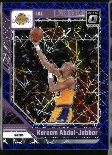 2024-25 Donruss Optic #228 Kareem Abdul-Jabbar Blue Velocity Los Angeles Lakers