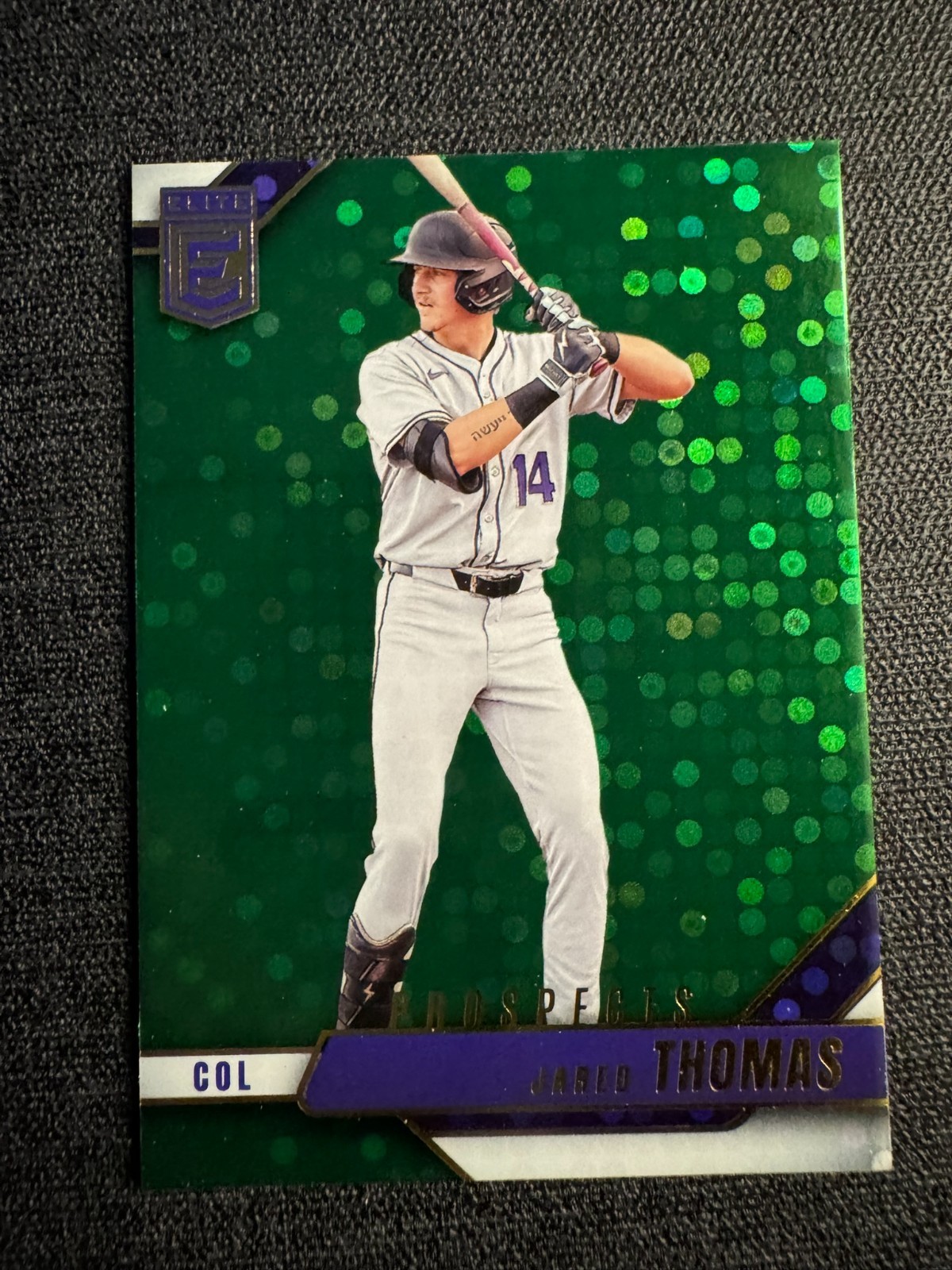 Jared Thomas #183 GREEN DISCO - 2026 Panini Donruss Elite Baseball MLB