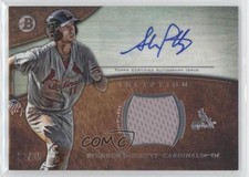 2014 Bowman Inception Auto Relics Green 22/25 Stephen Piscotty #AR-SP Auto pr9