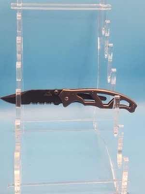 Gerber Paraframe I Pocket Knife Titanium Gray Stainless Steel Serrated Folding F