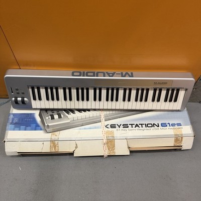 M-Audio Keystation 61es 61-Tasten Semi-Weighted USB MIDI Keyboard Controller gebraucht