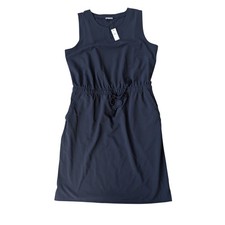 TALBOTS Navy Blue Casual sleeveless, lightweight mini Dress, size M, NWT