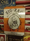 VINTAGE ZIG-ZAG PORCELAIN SIGN OLD TOBACCO ROLLING CIGARETTE PAPERS SMOKING PIPE