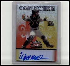 2012 Leaf Valiant Draft #VA-WM1 Wyatt Mathisen Orange #/99