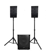 Gemini Sound LRX-448 Professional Bluetooth PA System, Line Array with 4x4