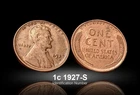 1927 S Lincoln Wheat Cent Unc. BU T215563