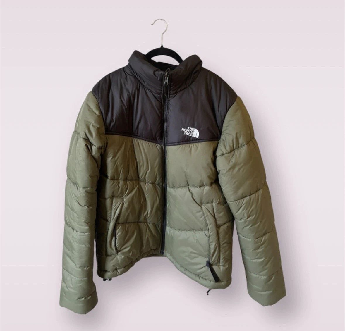 Men’s north face khaki puffer size- Medium