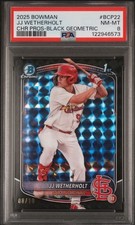 2025 Jj Wetherholt 1st Bowman chrome  Black Geometric /10