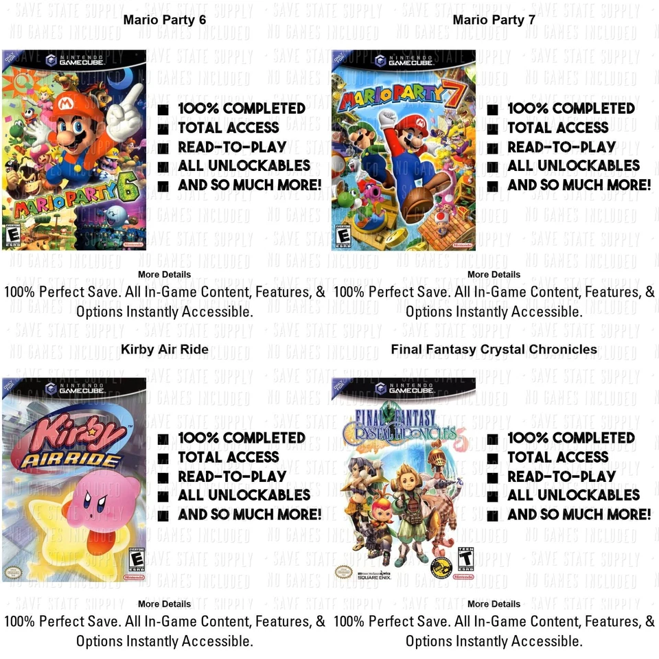 Smash Melee Mario Kart Sunshine Luigis Mansion Kirby Animal Crossing Memory Card - Image 3 of 4