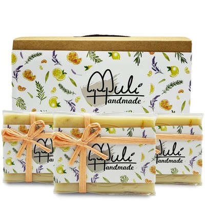Natural Handemade Bar Soap for Men and Women with Essential oils, Scented Bar...
