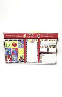 Tomorrows Treasures Kitchen Stationary Set Mixed Vegetables Libbey Wilkie Design