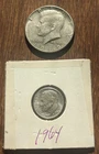 1969-D Kennedy Half Dollar 40% Silver & 1964P 90% Silver Dime *BU* (Silver =🚀 )
