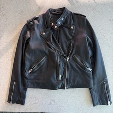 AllSaints Klyn Biker Leather Motorcycle Jacket