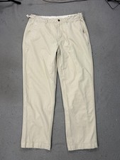 Vintage Polo Ralph Lauren Pants Men 36 Beige Military Trousers Belted Waist RL