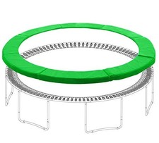 13FT Trampoline Safety Pad Replacement Green No Holes PVC Foam Spring Cover
