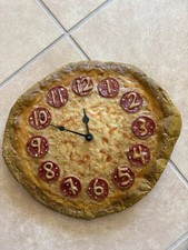 Kirch Industrial Co - 3D Pizza Clock - Rare 1990s Retro Collectible-Parts Or Fix