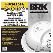 First Alert Smoke & Carbon Monoxide Detector 120V with Battery Backup SC9120BA