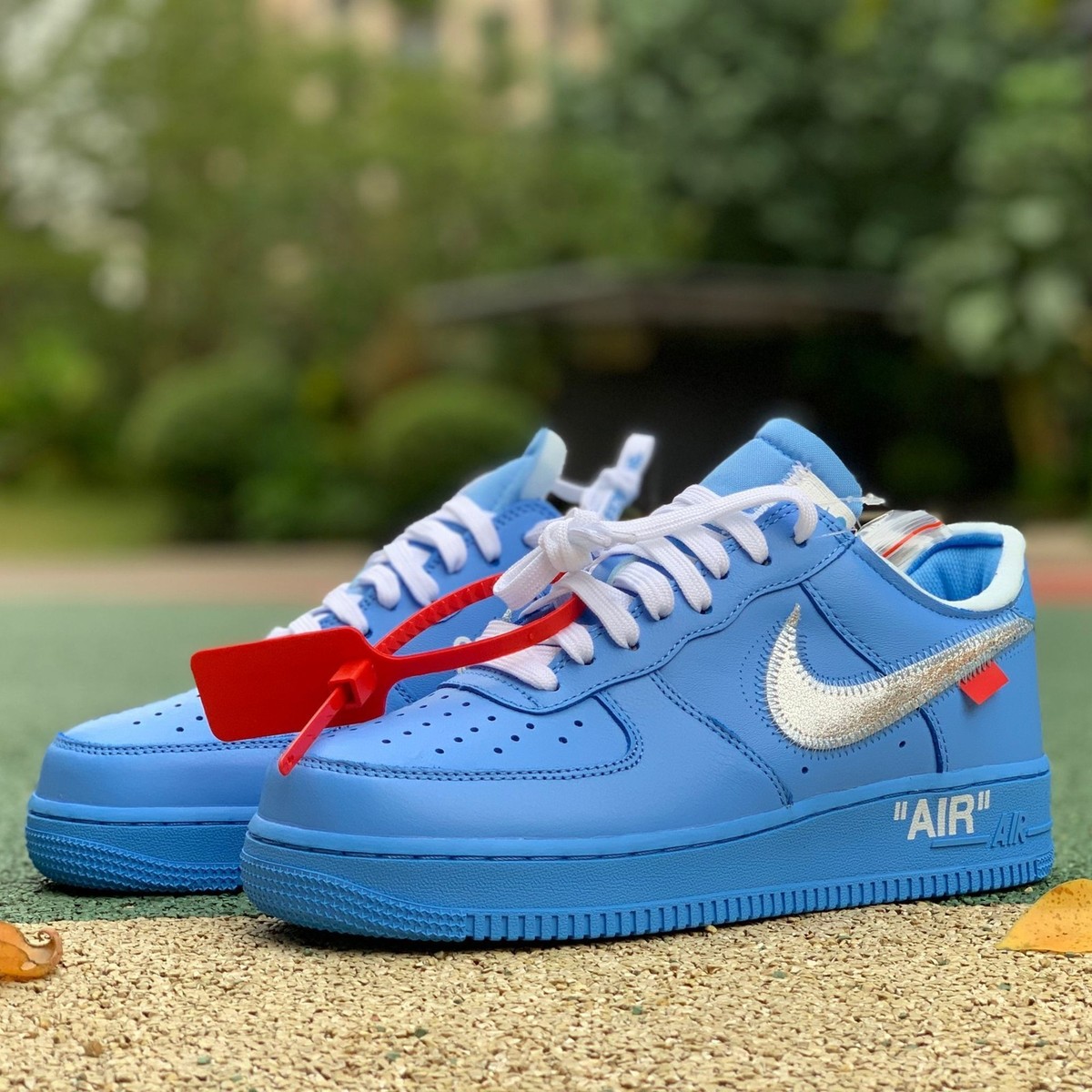CI1173-400 Off White Nike Air Force 1 Low '07 MCA University Blue