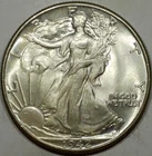 1942-P 50C Walking Liberty Half Dollar AU50 - Book Value $50