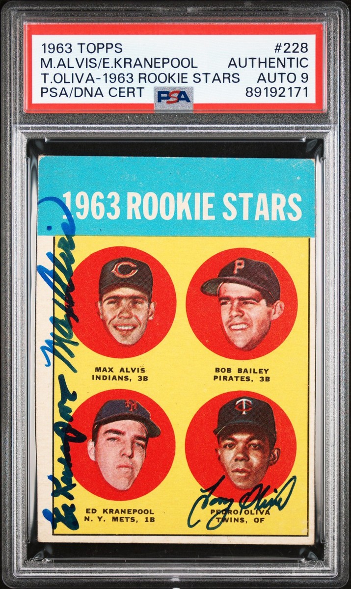 1963 Topps T.Oliva-Rookie Stars #228 1963 Rookie Stars PSA