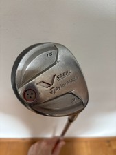 TaylorMade V-Steel 15 Degree 3-Wood Golf Club Fairway Wood Reg Flex Steel Shaft
