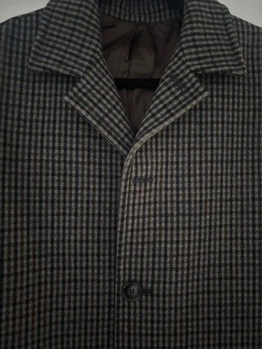 Mens Officine Generale houndstooth wool coat size small S 46 image 2
