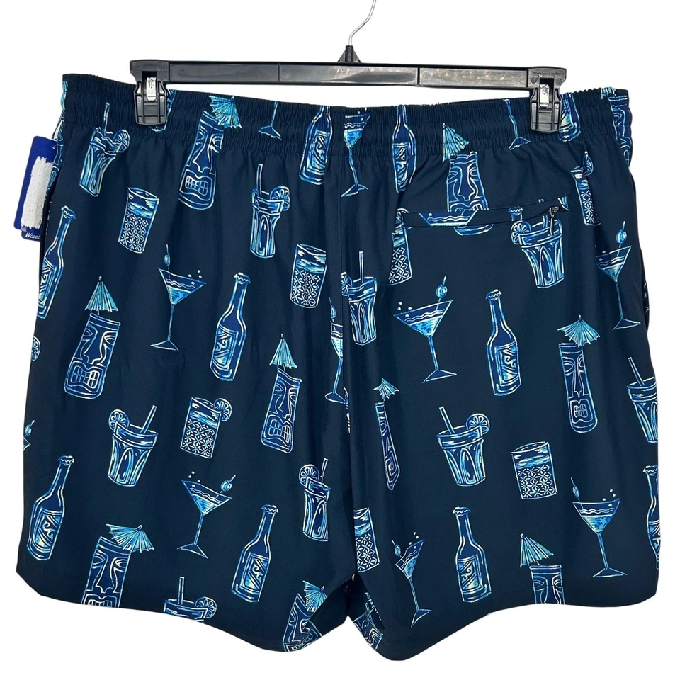 Caribbean Roundtree & Yorke Hombre Grande Bañador Pantalones Cortos 2XB Bebida Tropical Foto 3 de 4