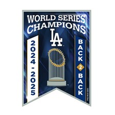 Los Angeles Dodgers 2024-25 Back to Back World Series Champions Banner Lapel Pin Los Angeles Dodgers 2024-25 Back to Back World Series Champions Banner Lapel Pin