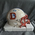 RJ Harvey Signed Retro Speed Denver Broncos Mini Helmet JSA WITNESS COA