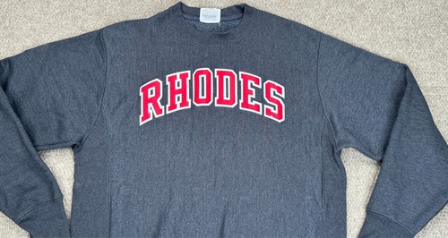 Champion Rhodes Vintage Reverse Weave Long Sleeve Sweatshirt Size Medium - Picture 3 of 9