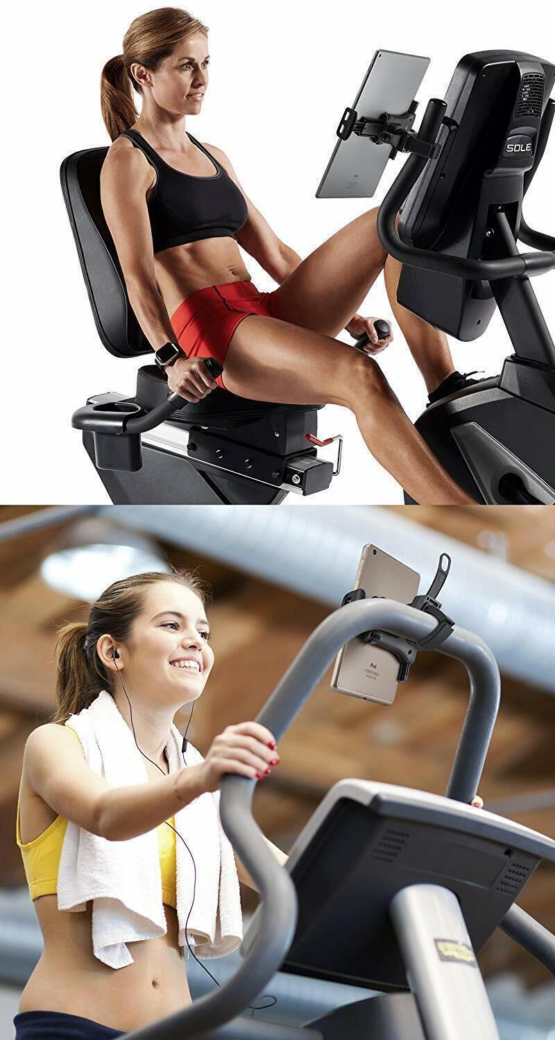 Tablet Phone Holder for Indoor Gym Handlebar on Exercise Bikes/ Treadmills/ Car