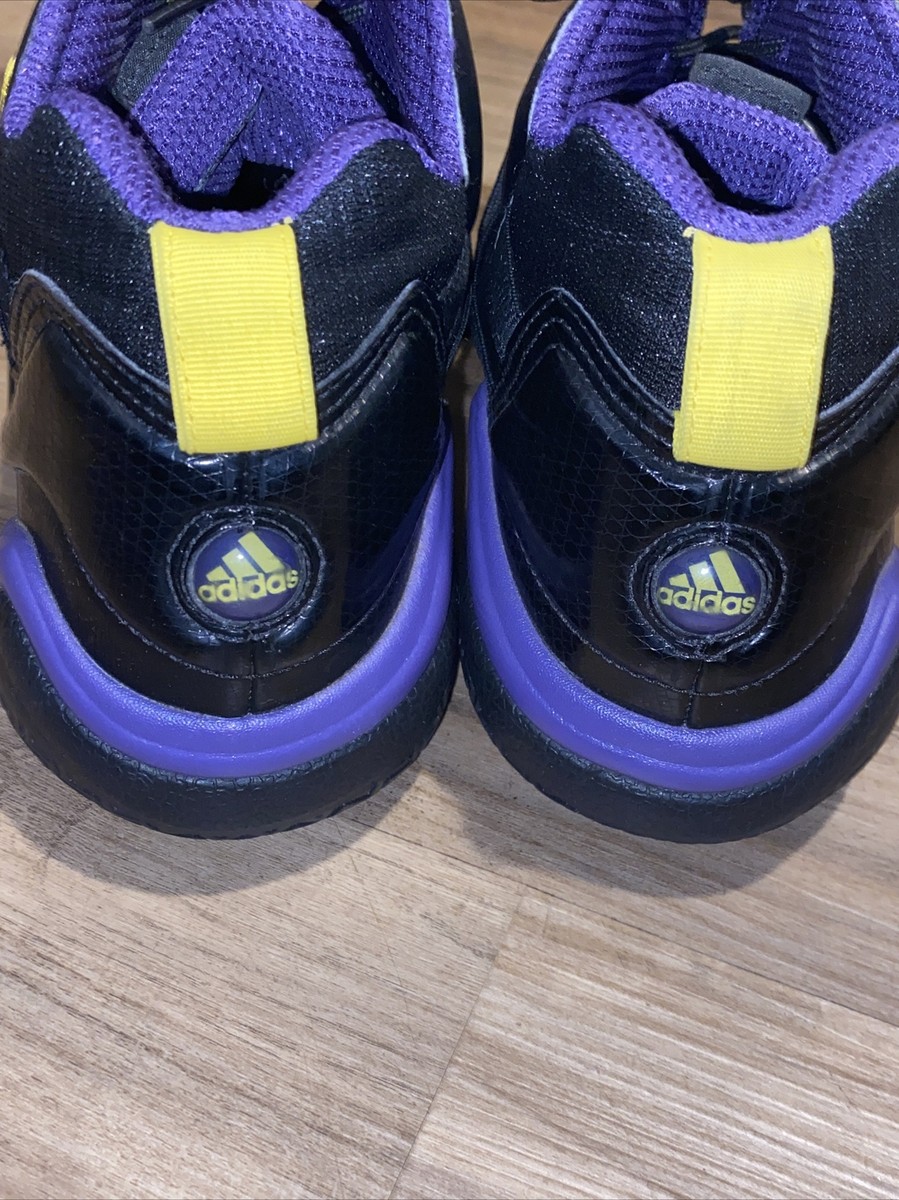 Adidas Top Ten 2000 Lakers Men’s Black Purple Mid-Calf Sneakers Sz 14 Adidas Top Ten 2000 Lakers Men main image 2