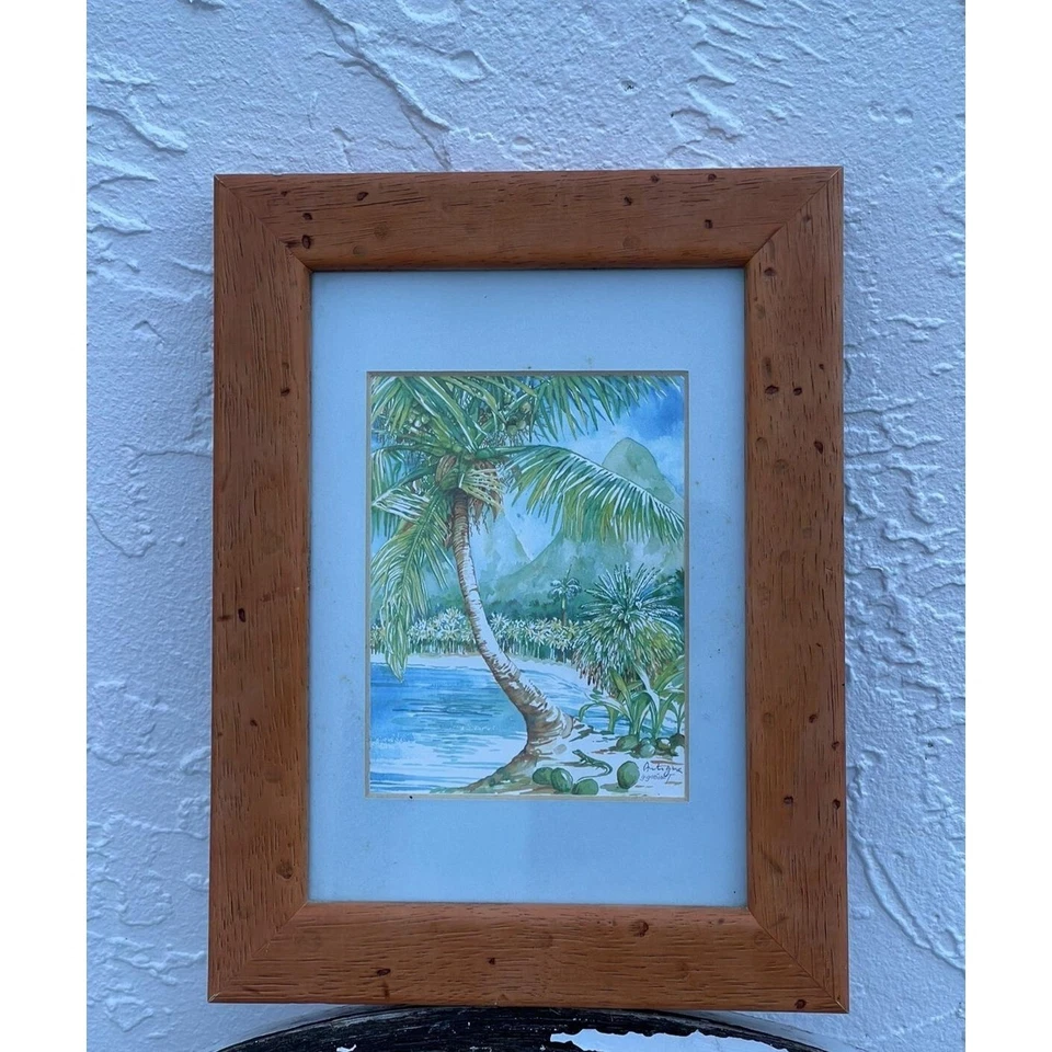 Gilly Gobinet Pintura de la Vida en Antigua Marco Decoración del Hogar 5"x7" Foto 2 de 4