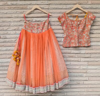 Skirt Lehenga Choli Woman Indian Wedding Dress Vintage Embroidered VSS1001  | eBay