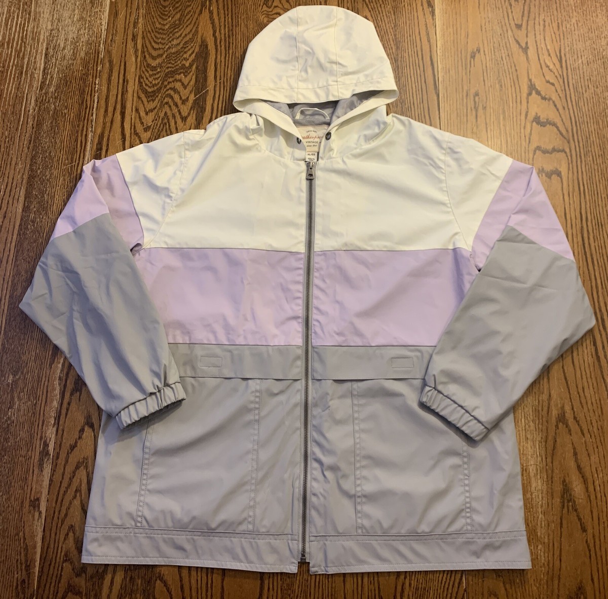 【WONDER WONDER】Slope vintage line cut zipper pocket jacket Kid's Zephyr Windbreaker Pattern - Peek-a-Boo Pattern Shop