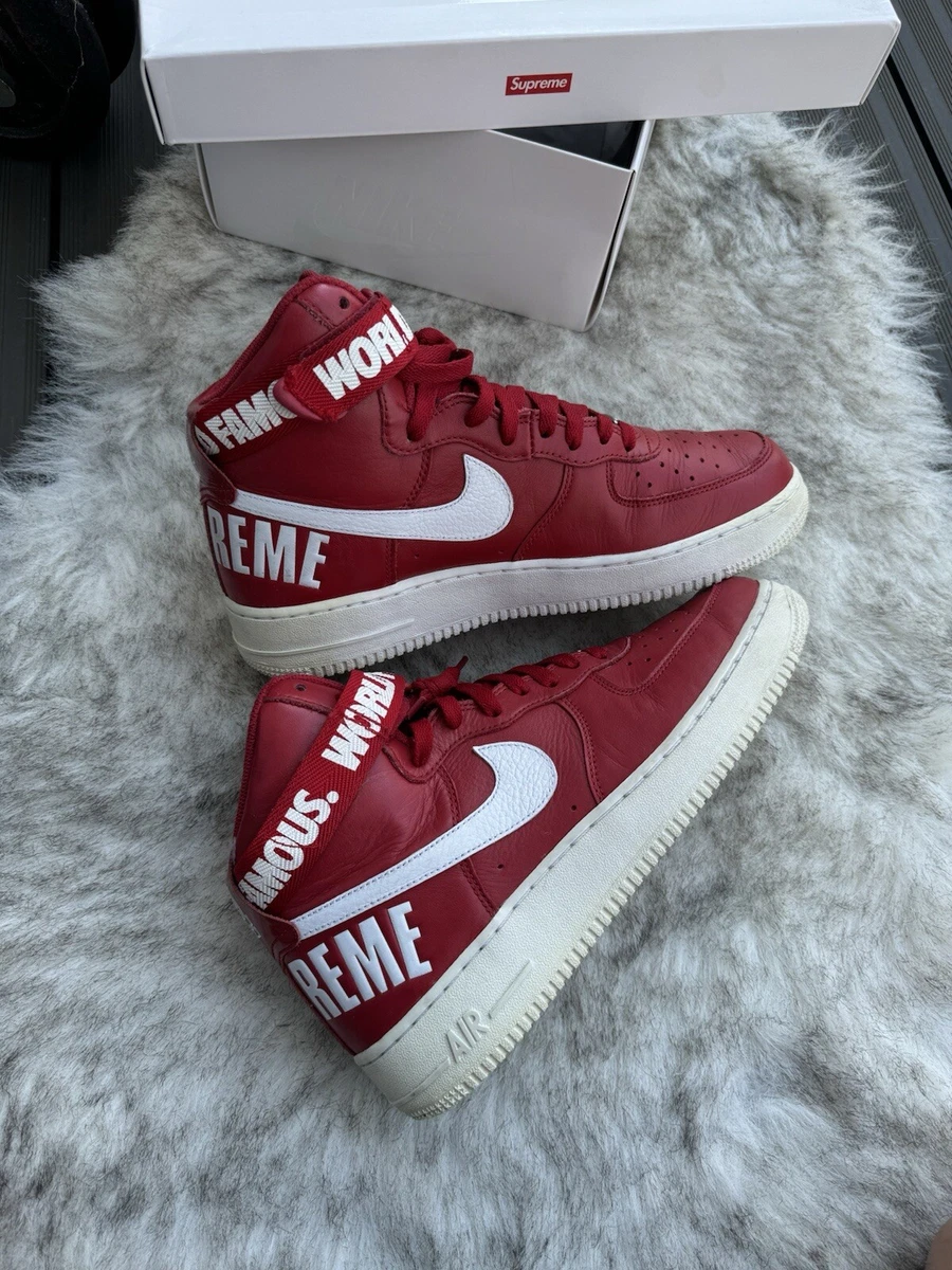 Nike Supreme x Air Force 1 Supreme High White | eBay