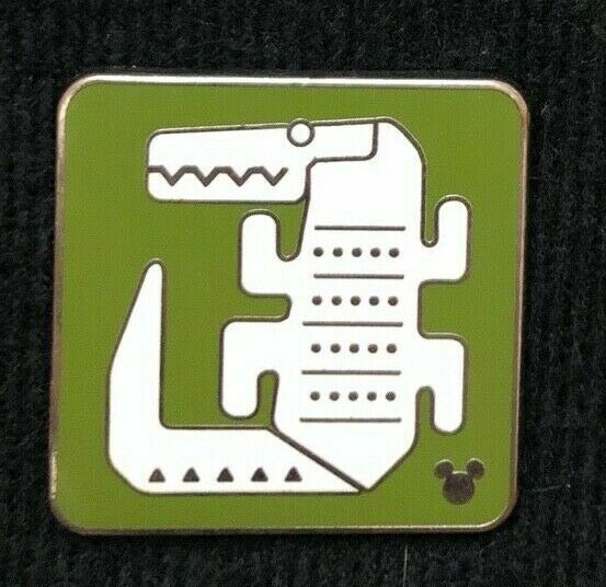 Disney Pin Alligator Crocodile Adventure Isle SDR Shanghai Hidden Mickey 119200