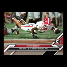 2024 Bowman U Now Trevor Etienne Georgia Bulldogs Card #31 Topps 3 TDs 